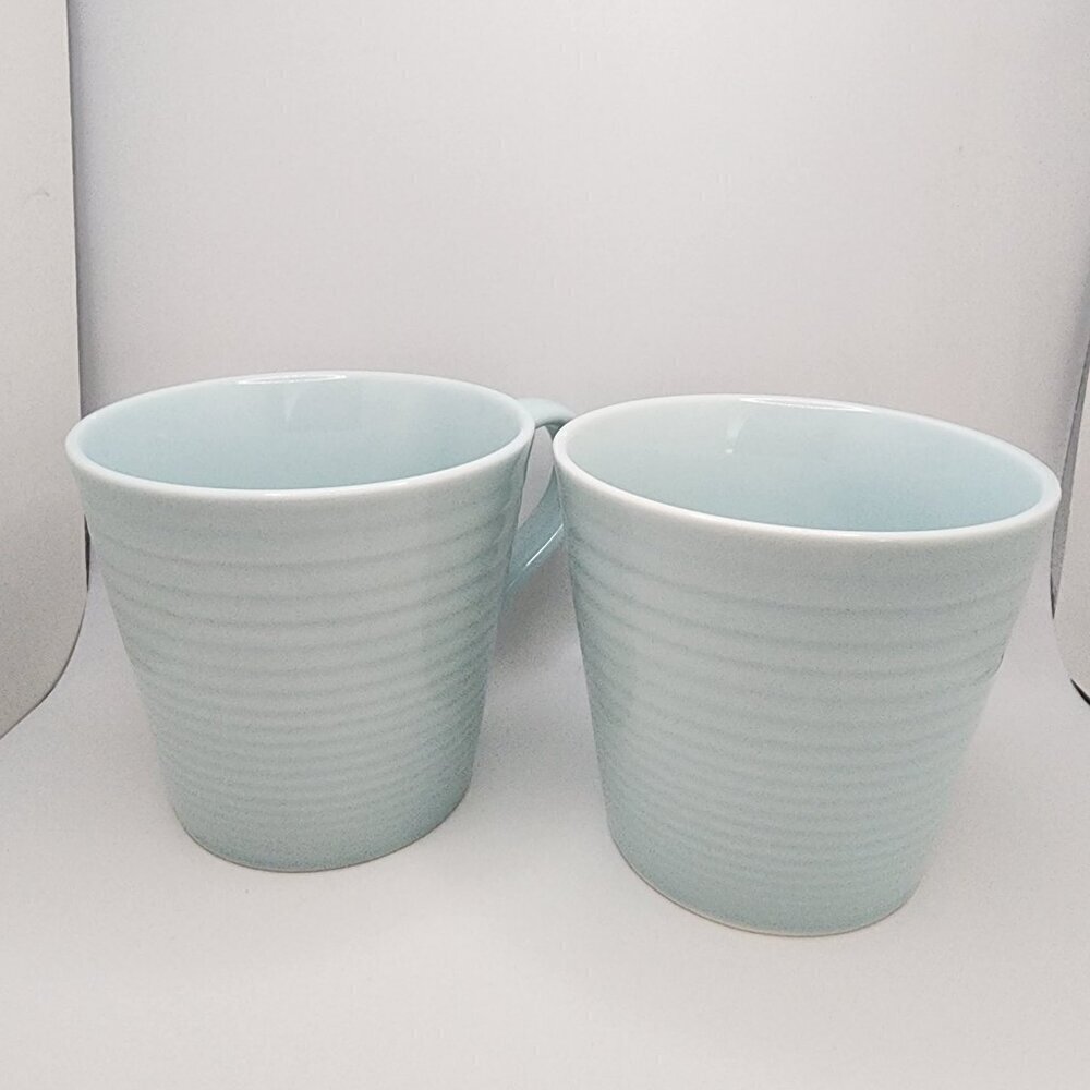 Set of 2 Royal Doulton Gordon Ramsay "Maze Blue" Mugs